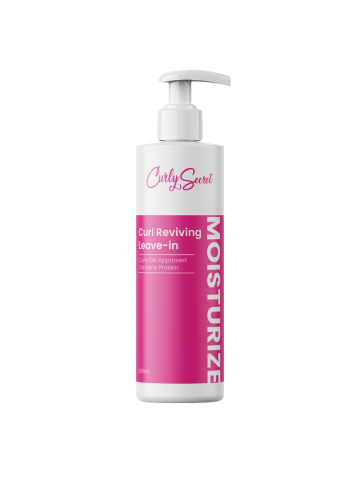 Curl reviving leave in rebranding mock up